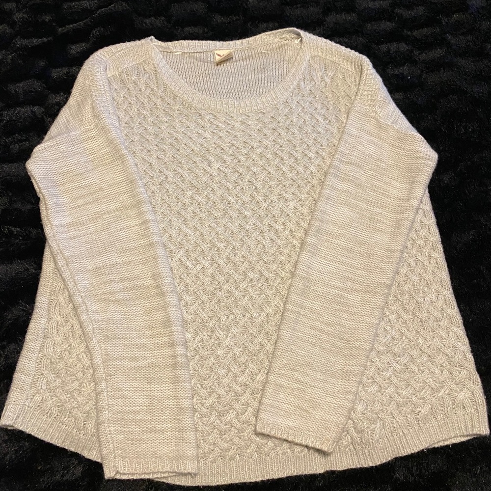 Gray casual sweater
